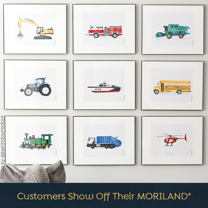 Vintage Airplane & Helicopter Wall Art Set of 8 | Boys Nursery Printables - LAND12