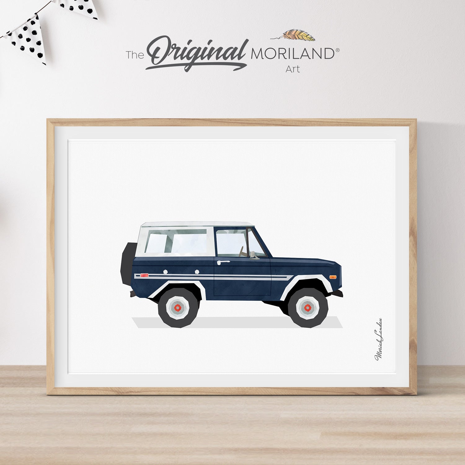 Ford Bronco wall art print for room decor gift ideas