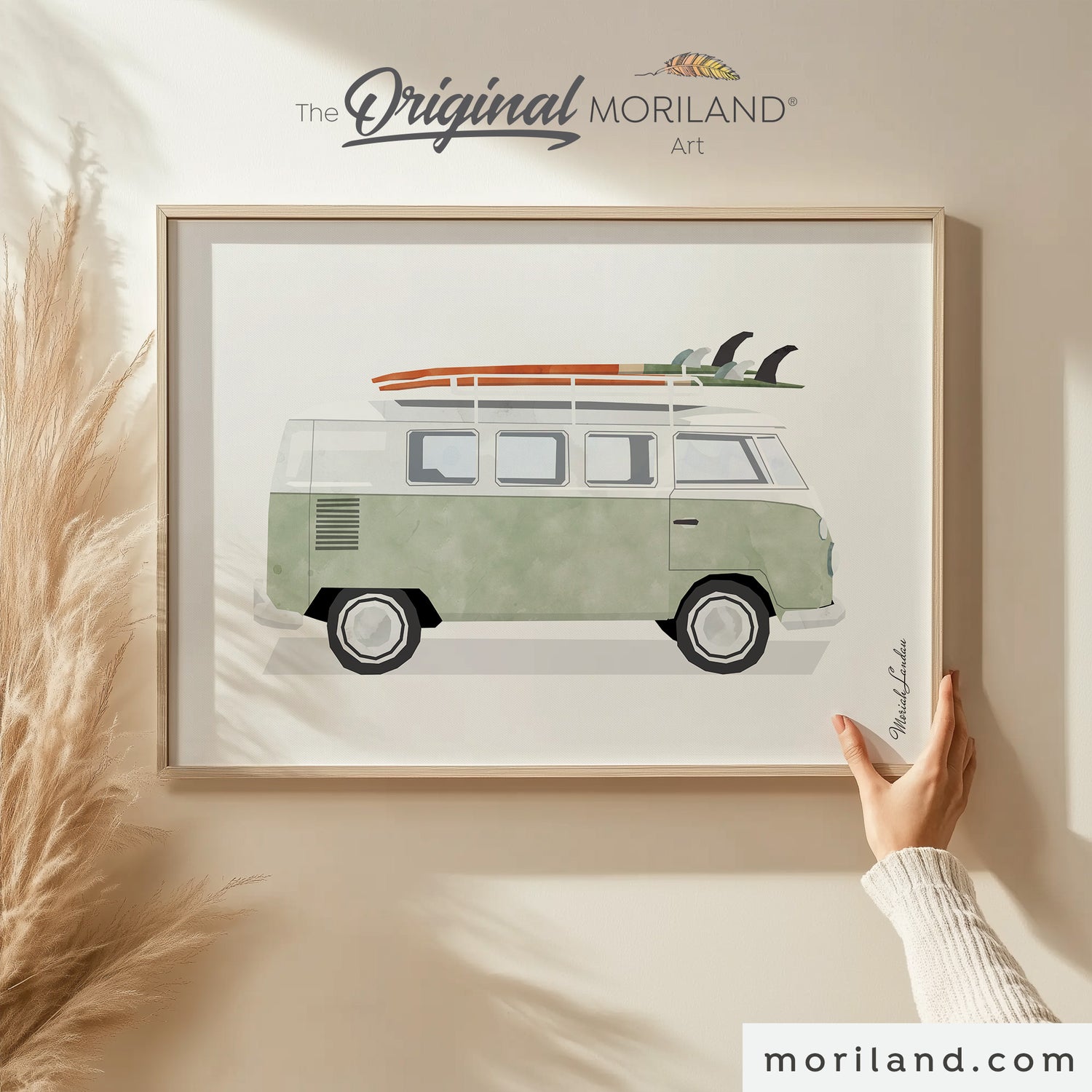 Surf & Beach Décor Art Prints - 6 Digital Download Retro Surf Wall Art - LAND182