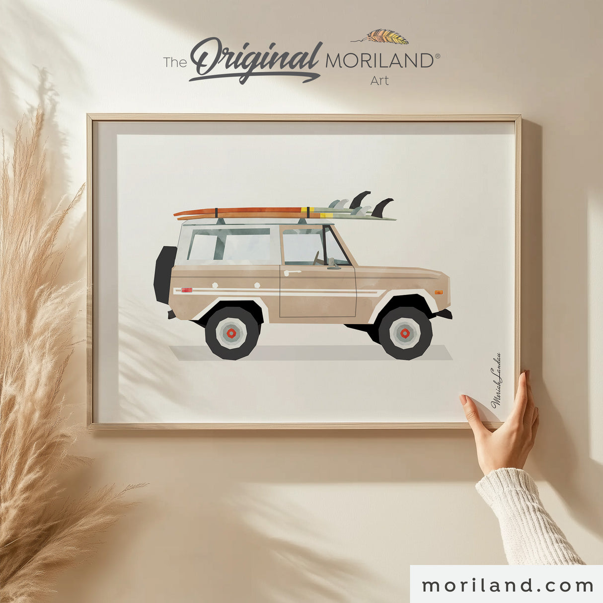 Surf & Beach Décor Art Prints - 6 Digital Download Retro Surf Wall Art - LAND182
