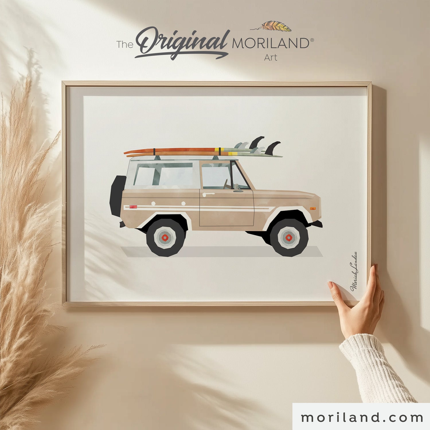 Surf & Beach Décor Art Prints - 6 Digital Download Retro Surf Wall Art - LAND182