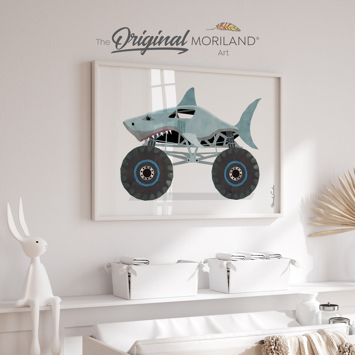 Shark Monster Truck Print - Printable Art