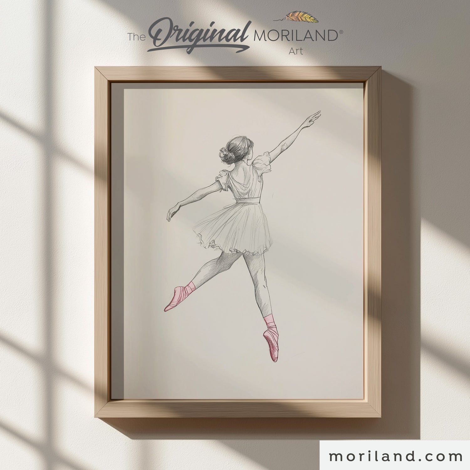 Ballerina Pencil Sketch Set of 2 - Printable Art for Girls Bedroom