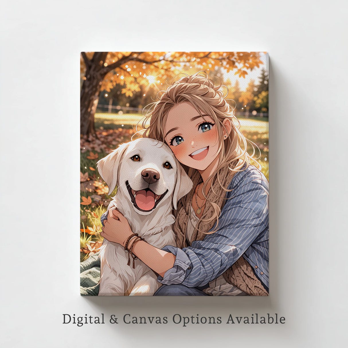 Custom Anime Portrait from Photo – Personalized Couple Anime Illustration – Romantic Anniversary, Wedding & Birthday Gift