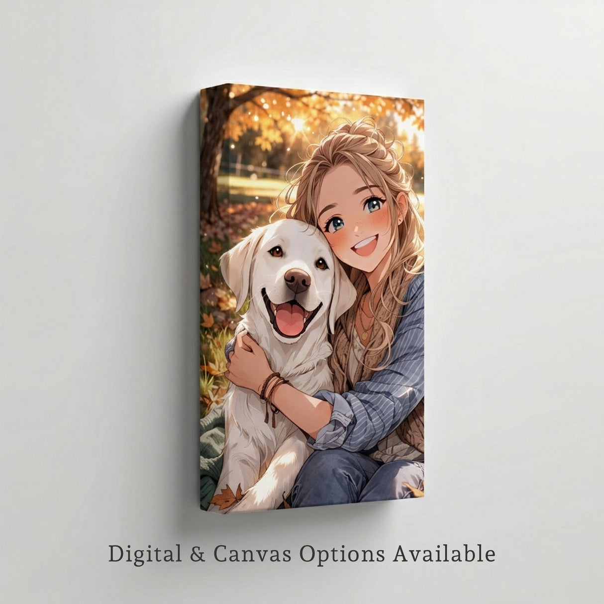 Custom Anime Portrait from Photo – Personalized Couple Anime Illustration – Romantic Anniversary, Wedding & Birthday Gift