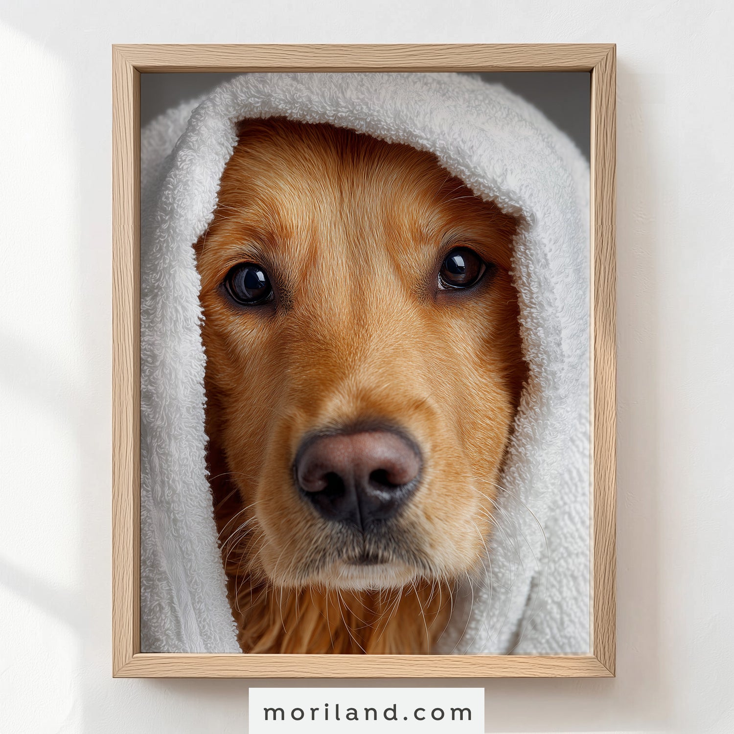 Fun Dog Bathroom Wall Art - Set of 9 Printable Pet Portraits for Bathroom Décor - LAND190