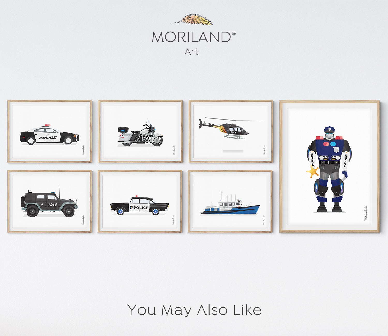 Paul the Police Robot Print - Printable Art