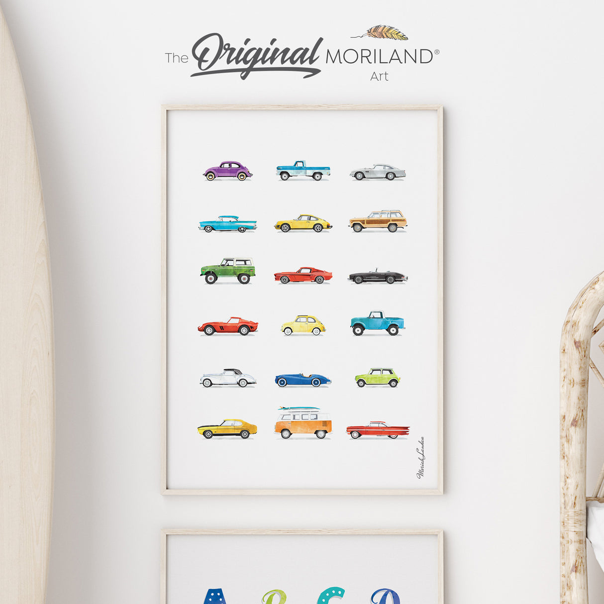 Classic Cars Fine Art Paper Print | Vertical
