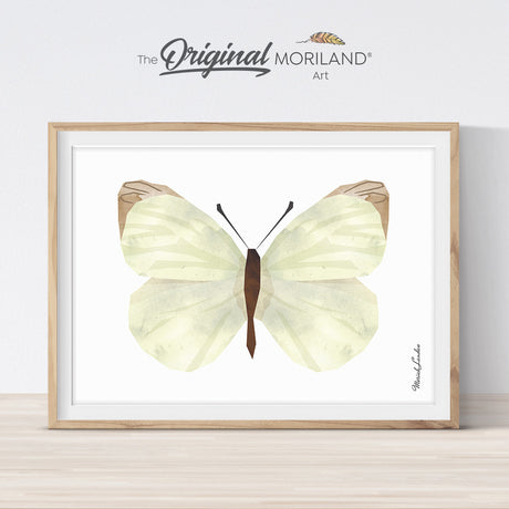 Watercolor butterfly printable wall art for girls bedroom décor by MORILAND