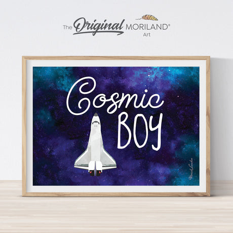 space bedroom wall art print poster