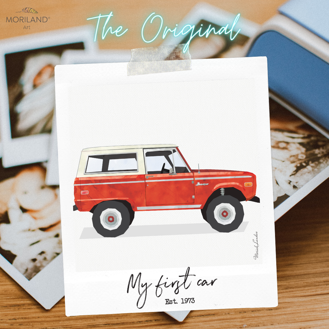 My First Car Print | Vertical - Printable Art