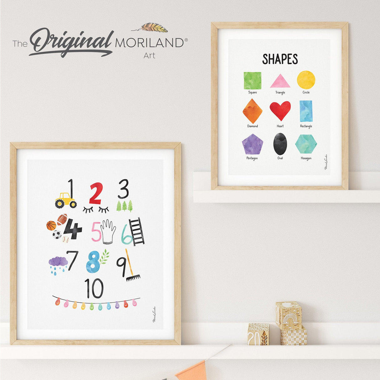 Educational Prints, Set of 6 Printable Learning Posters, Kids Wall Art, Classroom Decor, Homeschool Decor, Preschool Poster, Playroom Art