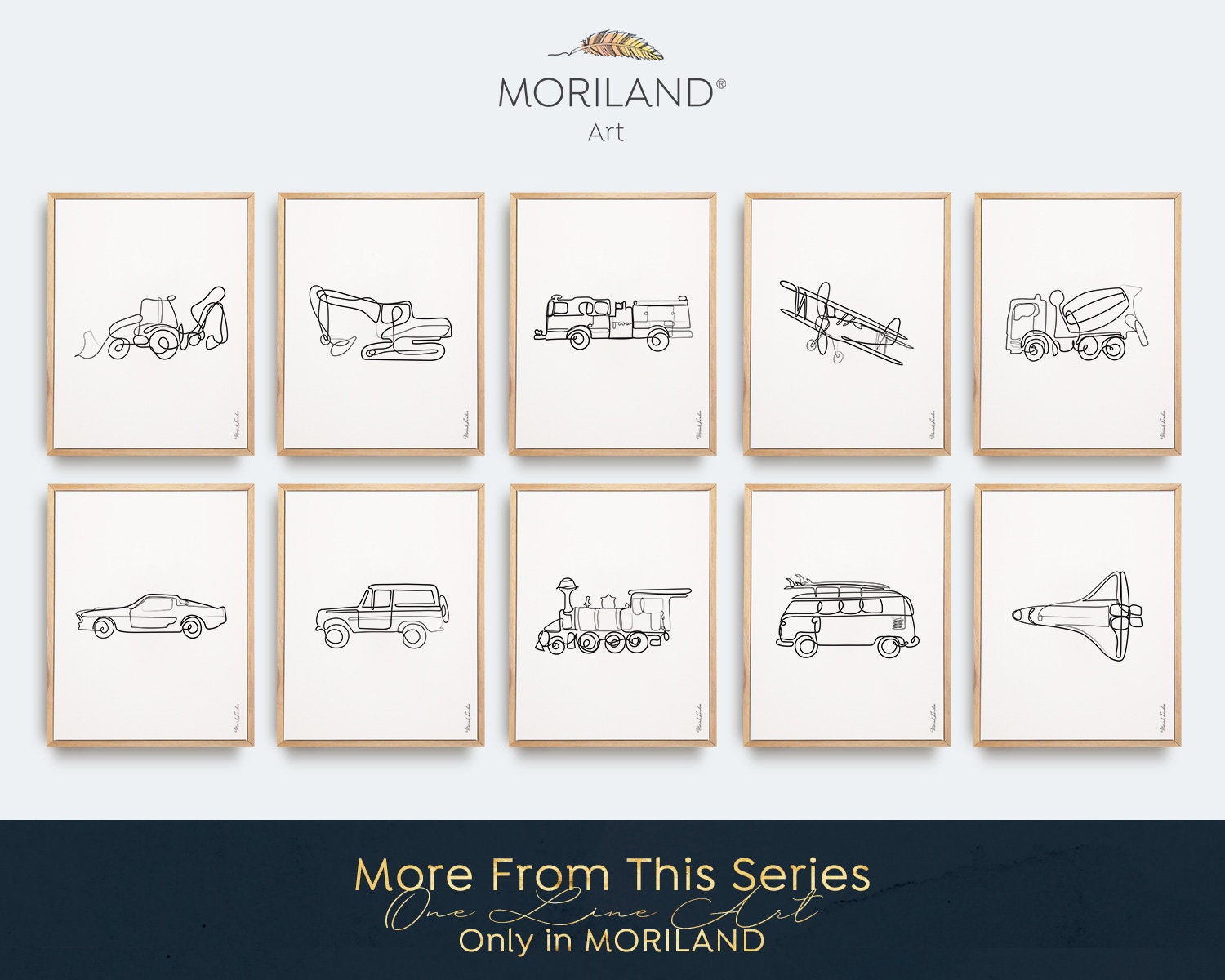 One Line Art Drawing Print, Vertical Monster Truck Print, Transportation Wall Art, Boy Bedroom Print, Printable, Minimalist Nursery Art
