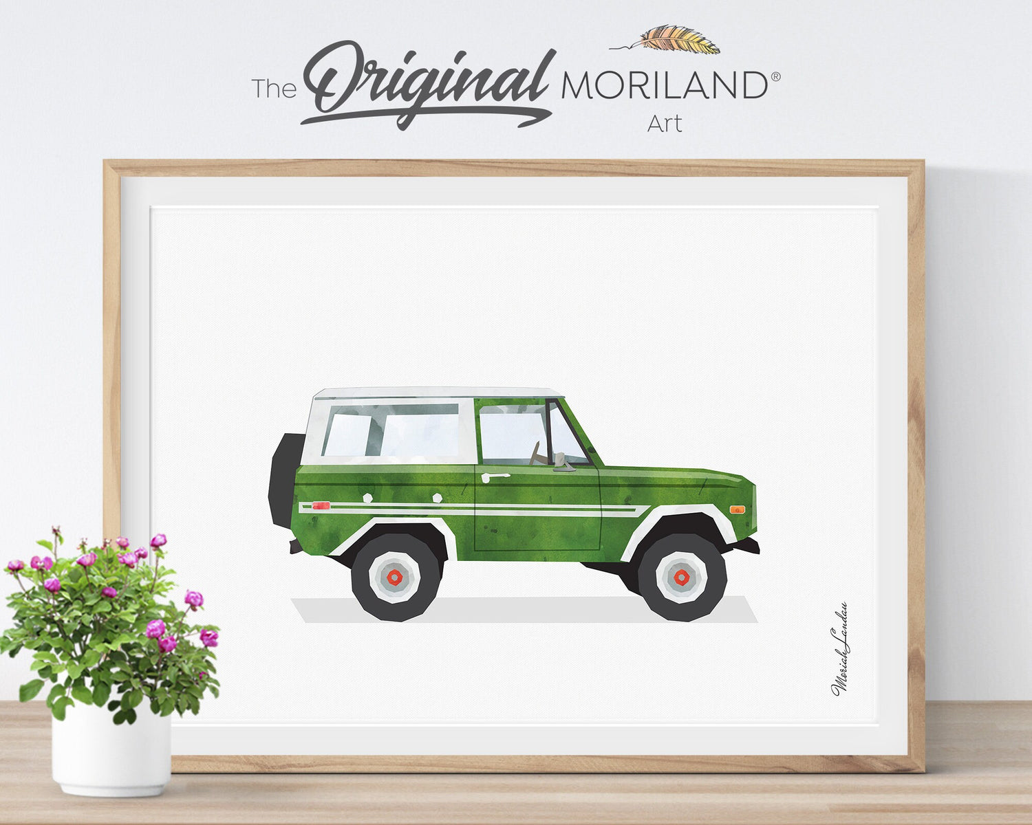 Classic Cars Art Prints - Printable Set of 6, Boy Wall Decor, Race Car Poster, Vehicle Wall Art For Nursery, Surf Art, Surfboard | MORILAND®