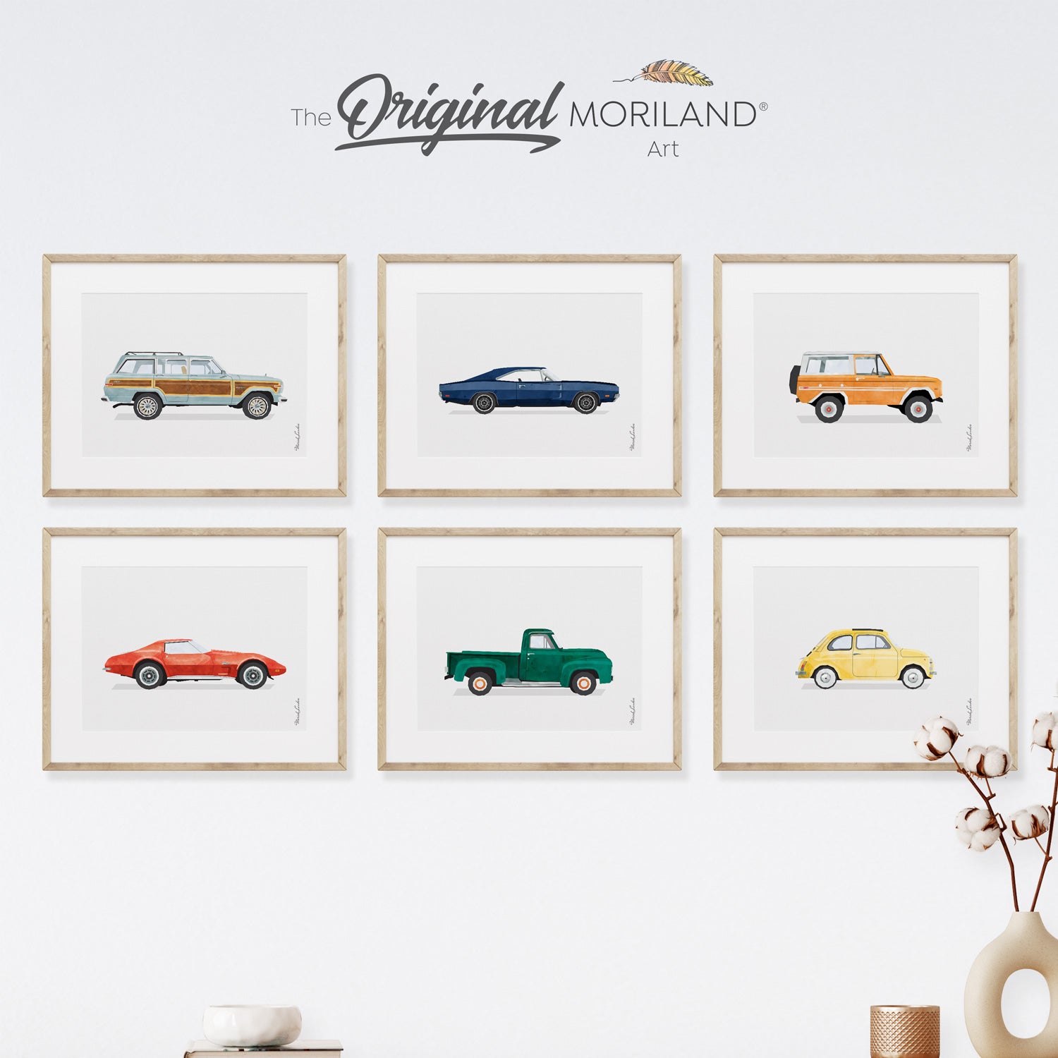 Toddler Boy Room Decor, Instant Download Art, Baby Wall Art, Cars Room, Playroom Art, Children's Room Decor, Girl Room Art, Kids Wall Decor, Preschool Transportation, Rainbow Print, Car Prints, Classic Sports Car Print, Printable Art, Kids Poster, Classroom Decor Ideas | by MORILAND