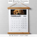 2026 Monthly Calendar | Dogs Oil Painting Style - PDF (Digital Download)