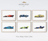 Sports Car Racing Car Print | Vertical - Printable Art