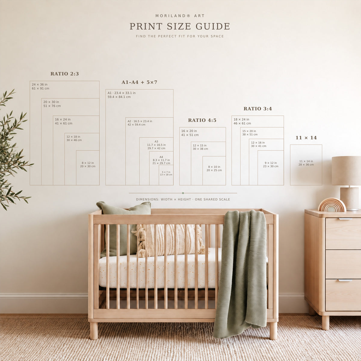 MORILAND print size and ratio guide for Boxer Dog in Vintage Golf Cart Wall Art Printable