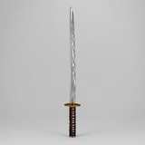 Silver Katana 3D Model Pack – High Detail + Low Poly Game Asset