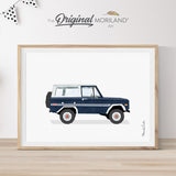 Ford Bronco wall art print for room decor gift ideas 