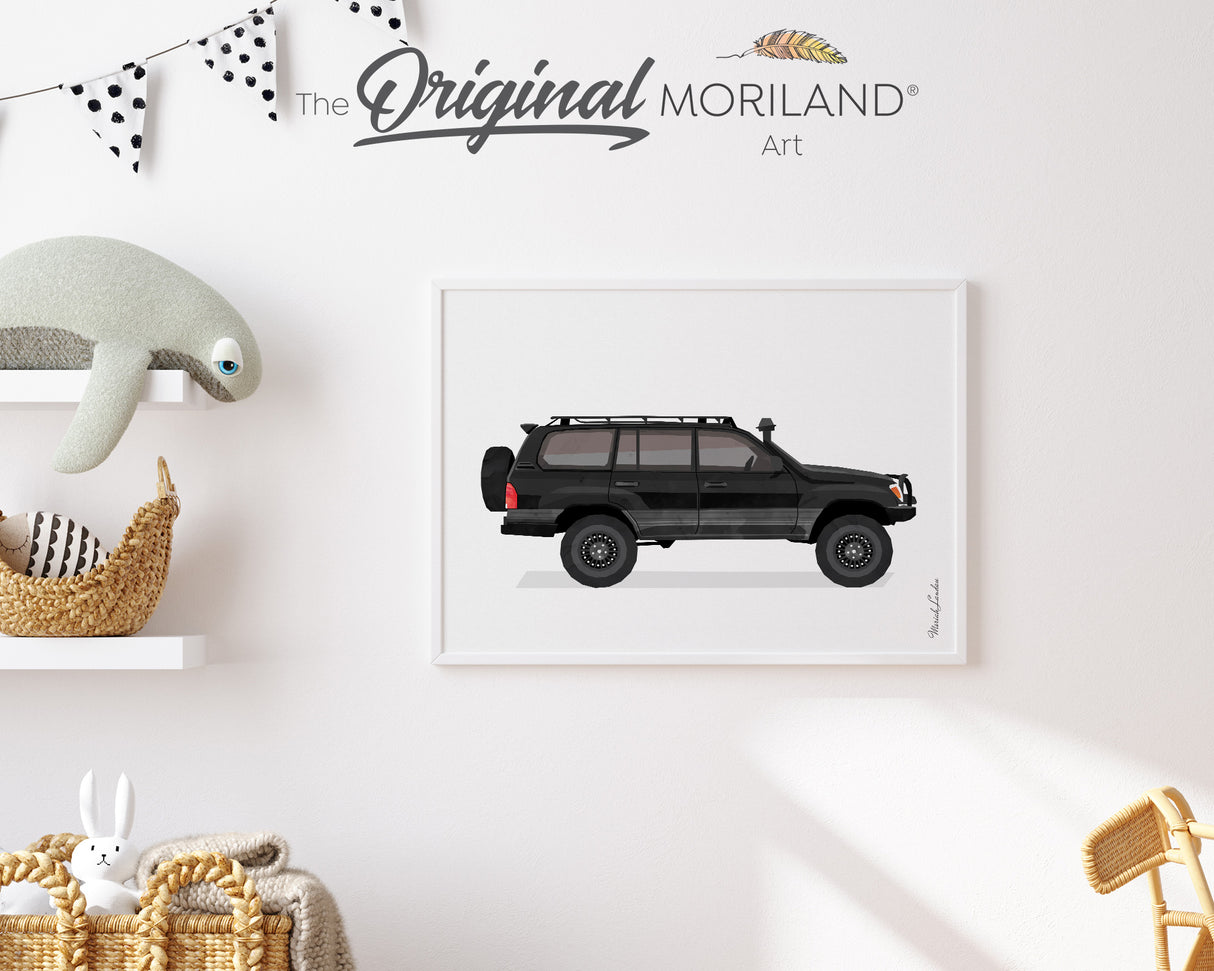 Black Luxury SUV Print - Printable Art