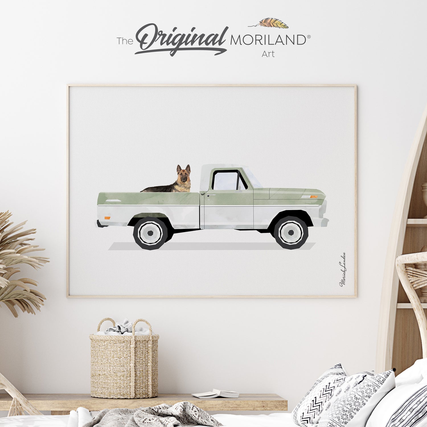 Classic Cars & Pets - Fine Art Paper Prints - Set of 6 - LAND142PP01
