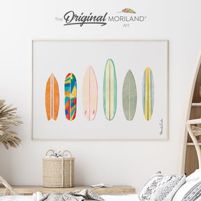 Vibrant Surfboards Fine Art Paper Print