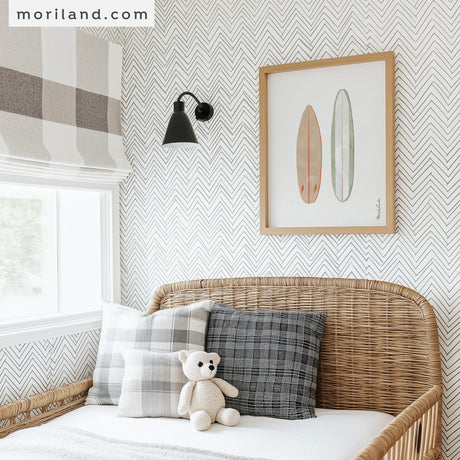 Beige & Sage Green Surfboards Print - Printable Art