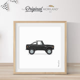 Black Classic Off Road Truck Print  - Printable Art