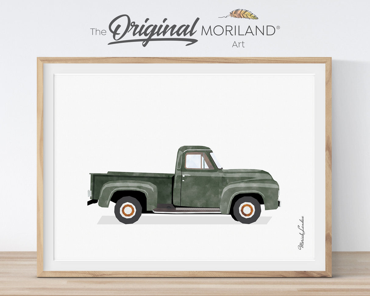 Classic & Vintage Car Art Prints - Printable Set of 6 - LAND158