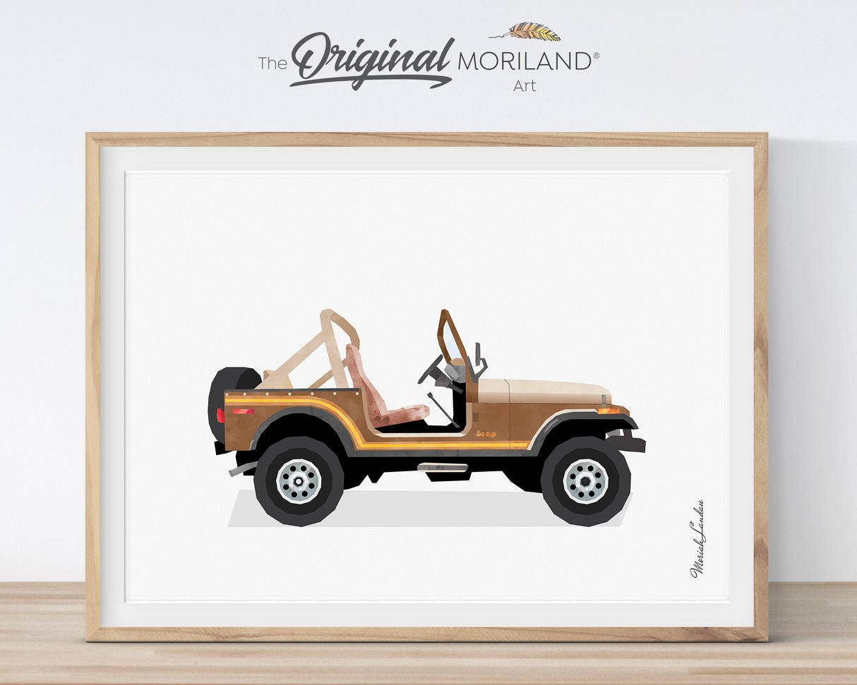 Classic & Vintage Car Art Prints - Printable Set of 6 - LAND158