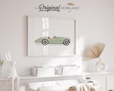 Sage Green Classic Convertible Car Print - Printable Art