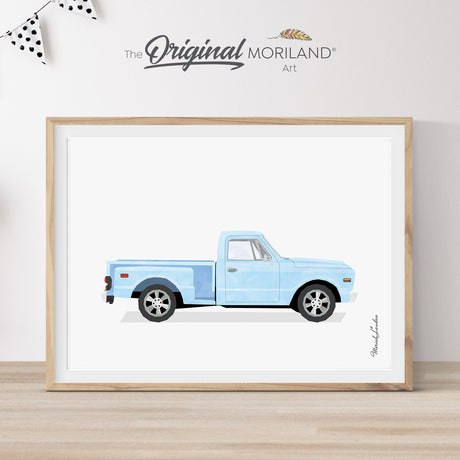 1968 Chevrolet c10 stepside pickup truck gift for dad, Boy Nursery Decor