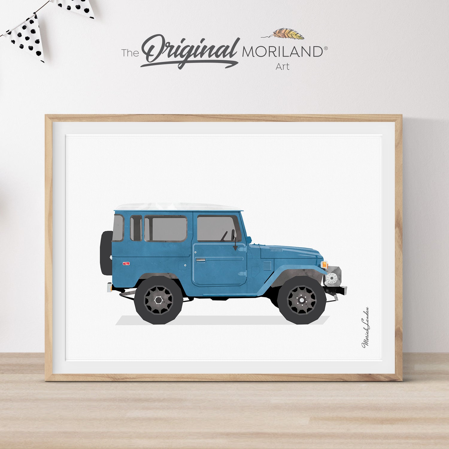 Toyota Land Cruiser FJ40 Wall Art Print gift for him