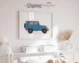 Vintage Blue Vintage SUV Print - Printable Art