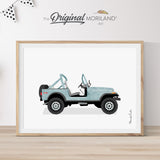 1979 jeep cj-7 renegade art print for boy nursery décor gift