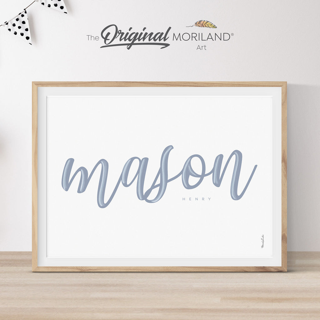 Custom Name Print, Baby Name Print, Nursery Wall Art, Custom Name Baby Gift, Printable Wall Art, Nursery Wall Décor, Personalized Printable, Kids Poster by MORILAND