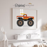 Bull Pickup Monster Truck Print - Printable Art