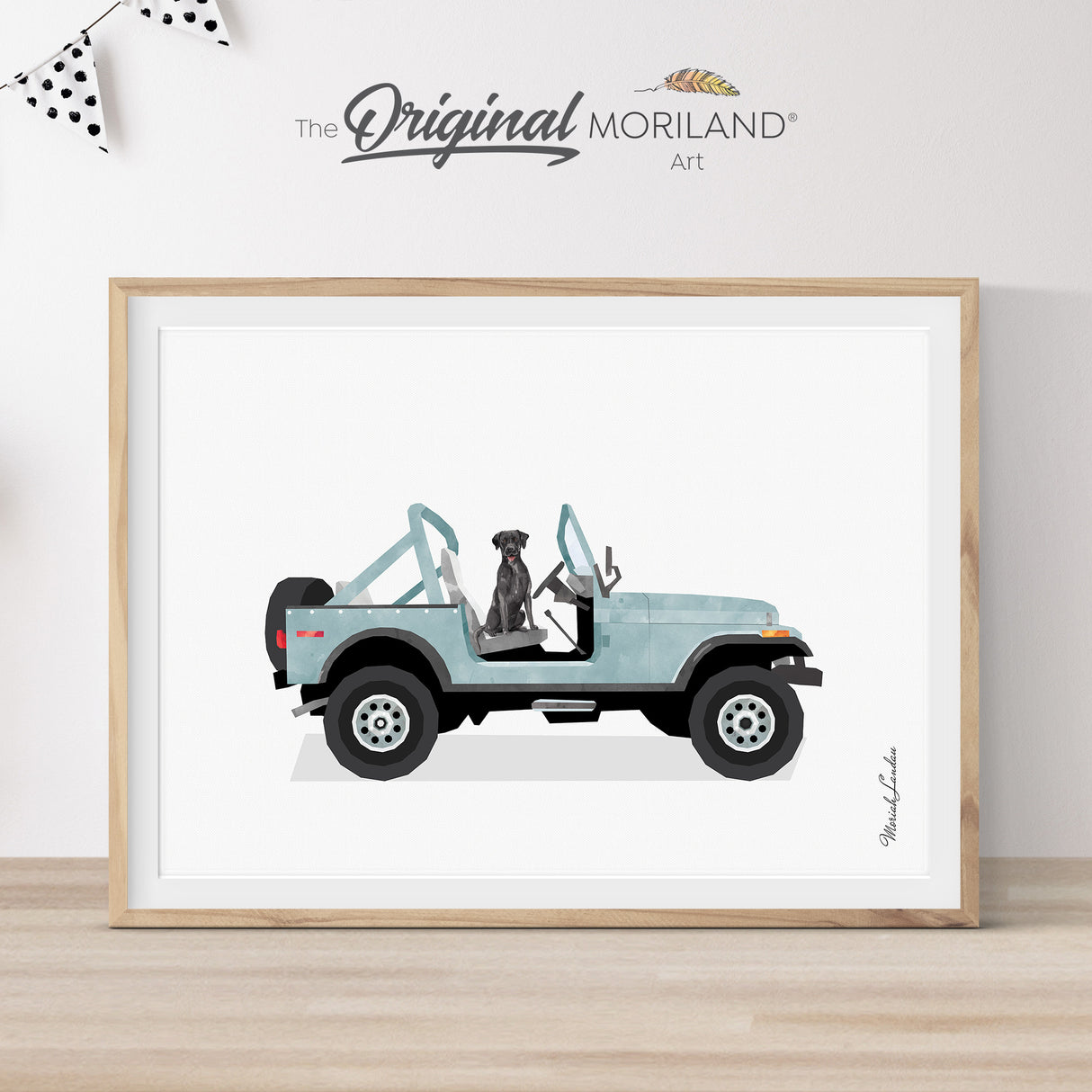 Cars & Dogs Art Prints - Printable Set of 6 - LAND168