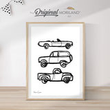 Vehicles Doodle - Printable Set of 2 - LAND170