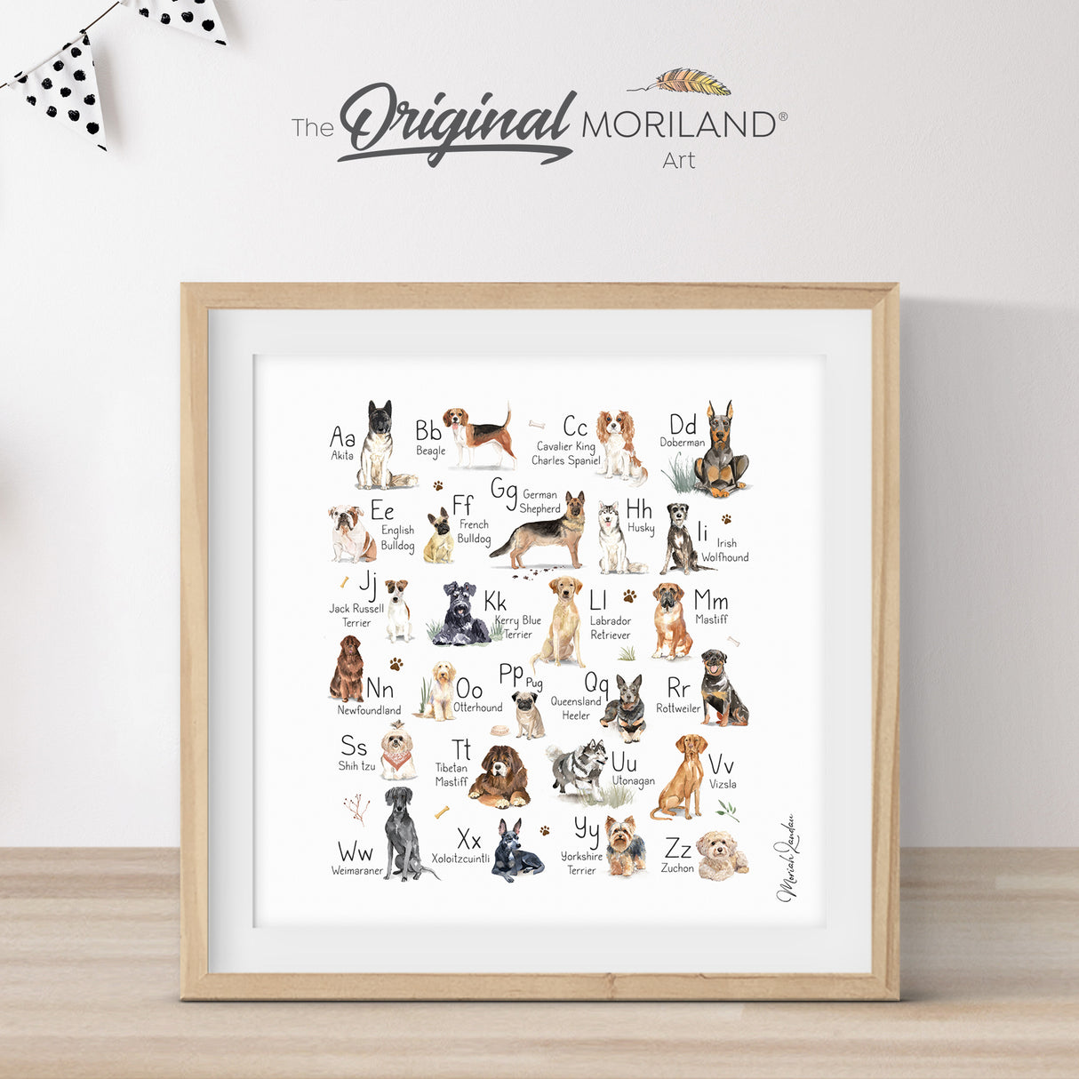 Dog Alphabet Print | Vertical - Printable Art