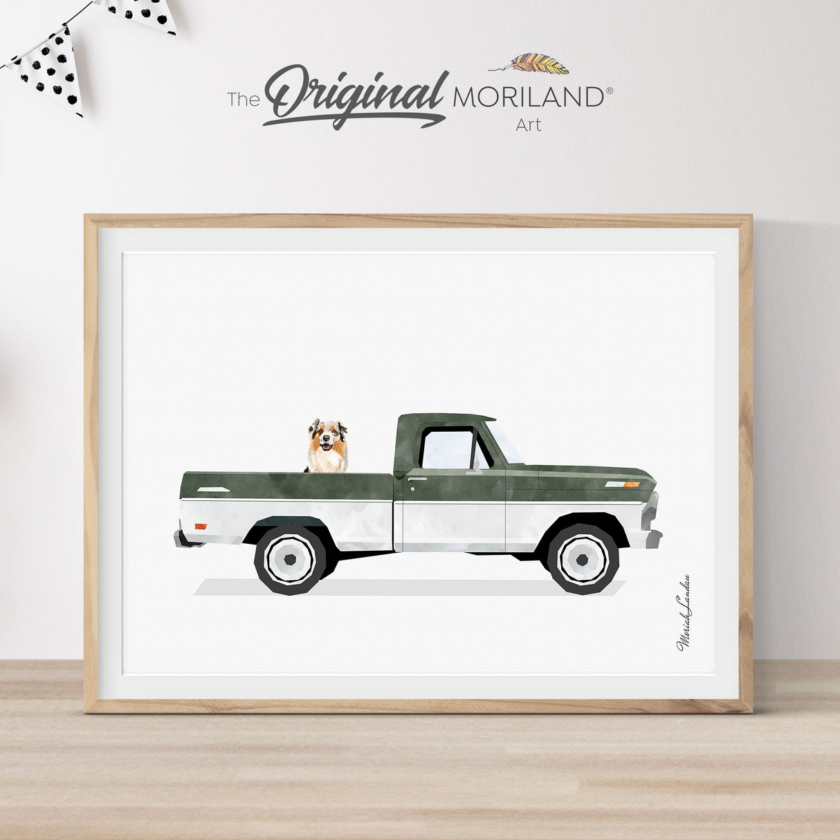 Trucks, Dogs & Dog Alphabet Art Prints - Printable Set of 5 - LAND173