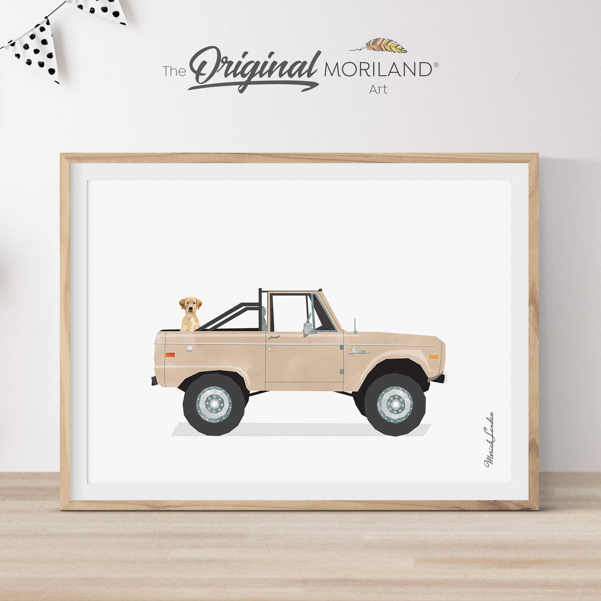 Beige Vehicle Art Prints - Printable Set of 6 - LAND174