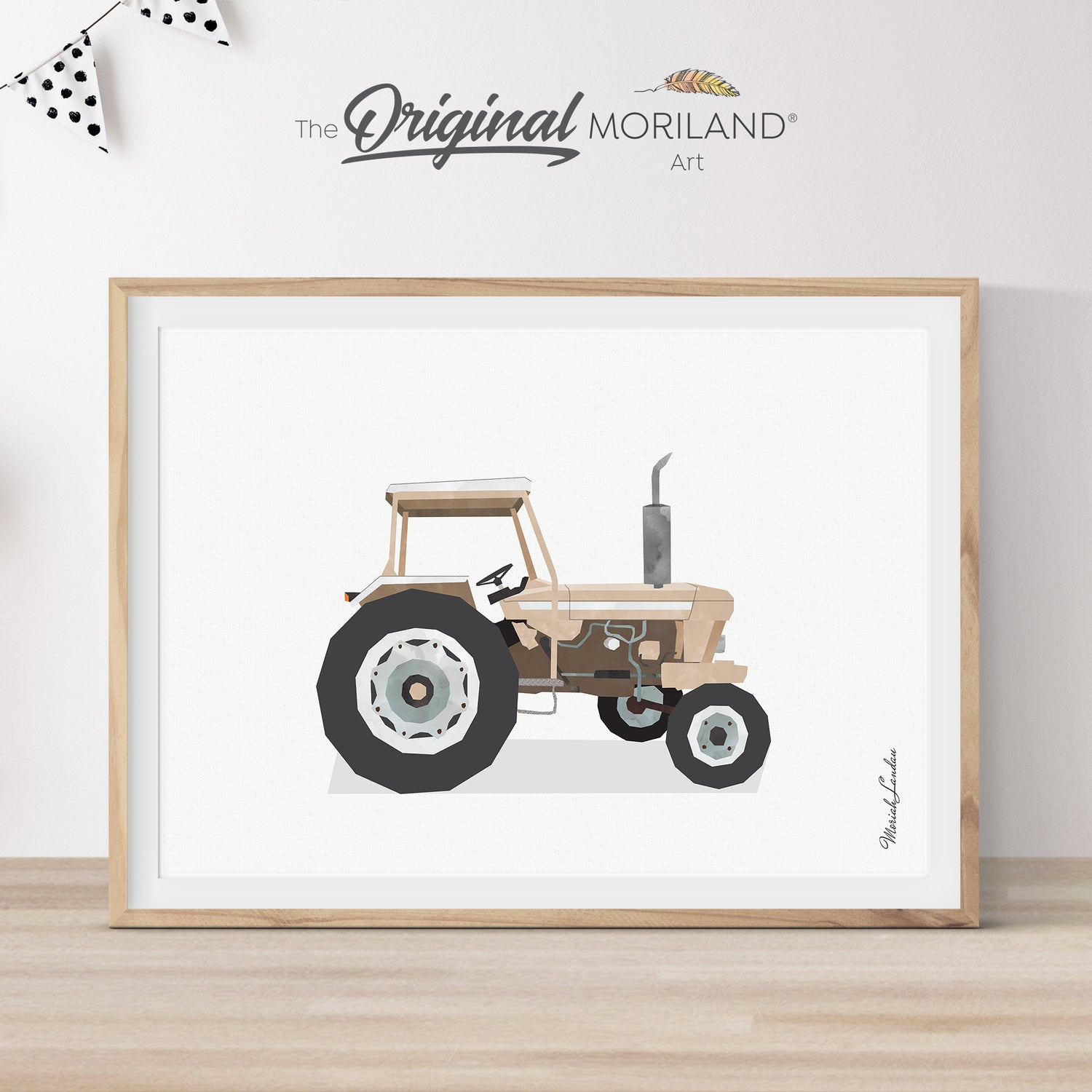 Beige Vehicle Art Prints - Printable Set of 6 - LAND174