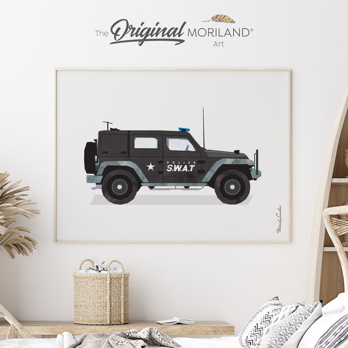 Police SWAT Vehicle - Fine-Art Print for Big Boy Room