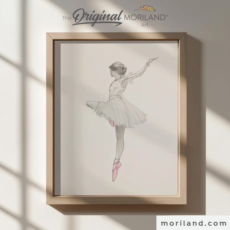 Elegant Ballerina Art for Girls’ Bedrooms and Nurseries – Set of 2