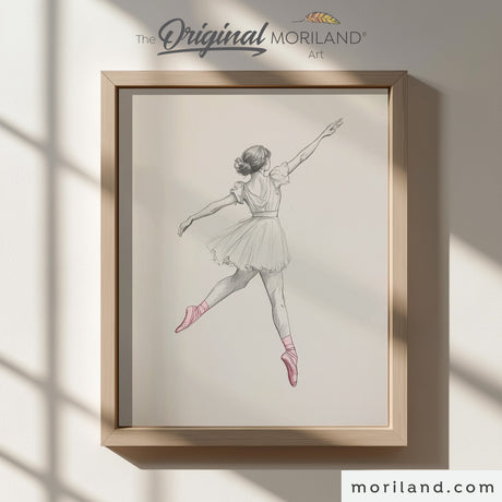 Elegant Ballerina Art for Girls’ Bedrooms and Nurseries – Set of 2