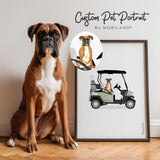 Personalized Dog in a Car - Printable Art
