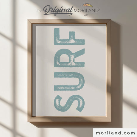 Surf & Beach Décor Art Prints - Set of 6 Retro Surf Wall Art Digital Downloads - LAND183
