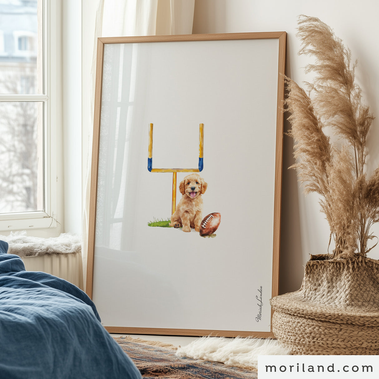 Puppies & Sports Wall Art – Nursery Décor - Printable Set of 3 - LAND187